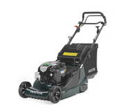 Hayter Harrier 48 Autodrive BBC VS petrol lawnmower with Briggs & Stratton engine, rear roller and grass collection system