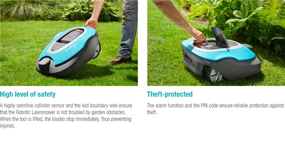 Gardena R100LiC Smart Sileno - Robotic Lawnmower - Steam & Moorland ...