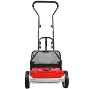 Cobra HM381 Hand Push Cylinder Mower from straight on angle - on a white background