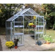 Halls Cotswold BLOCKLEY Greenhouse 810 Aluminium Large Pane Toughened Glass - V01621