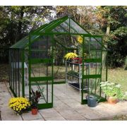 Halls Cotswold BLOCKLEY Greenhouse 810 Green Long pane Toughened glass - V01624 - image 1