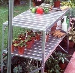 Halls Greenhouse 4ft Two Tier Aluminium Staging SO1709 - Steam ...