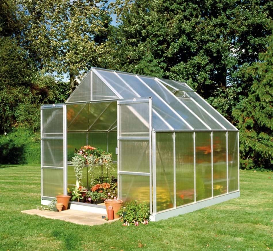 Halls Magnum 810 Mill Greenhouse 10 x 8 Polycarbonate - Steam ...