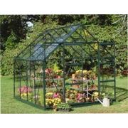 Halls Magnum 812 Forest Green Greenhouse 12x8 Toughened Glass Long Pane - image 2