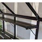 Halls Qube 4ft integral SHELF black EO4805
