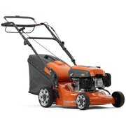 Husqvarna LC 140SP self-propelled petrol lawnmower with 50L grass collector and ergonomic foldable handle