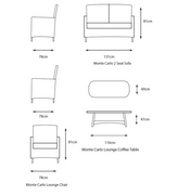 Monte Carlo Stone Lounge Set MCST/SET5 2024 - image 3