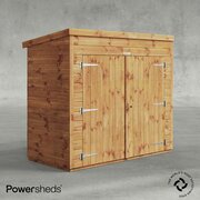 Powersheds 6x3ft Power Pent Wooden Bike Shed (63PPB)