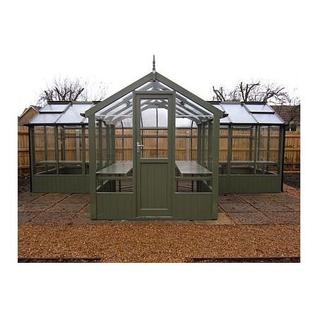 Swallow CYGNET painted Greenhouse 2035x3516 or 6'8 x 11'6 "T-shaped"