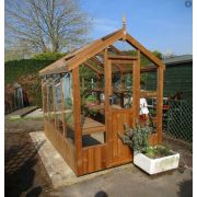 Swallow ROBIN ThermoWood OILED Greenhouse 1720x1290 or 5'8 x 4'3