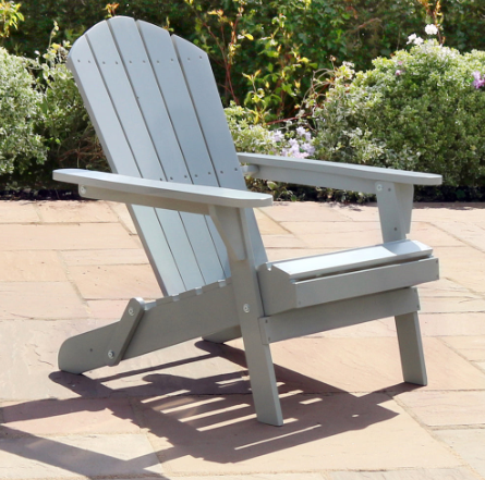 Zest Jasmine Folding Chair - Light Grey 27644